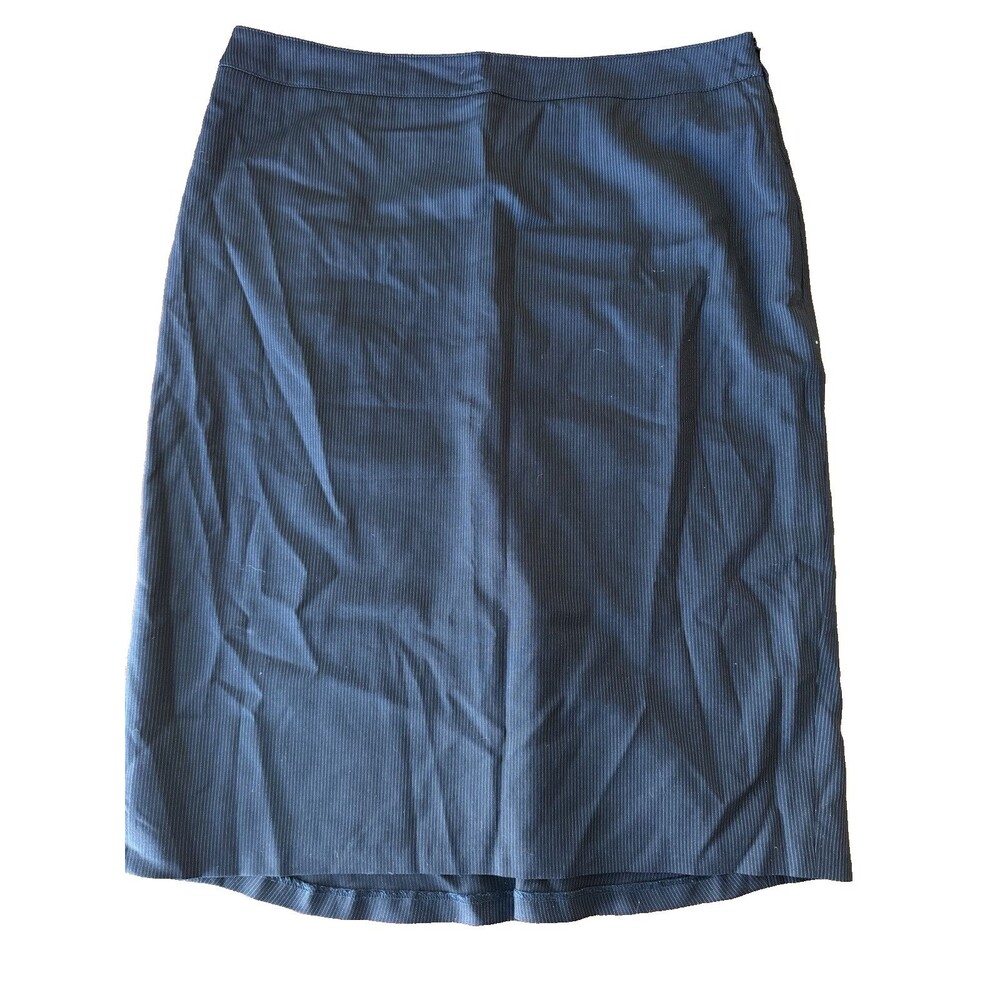 Reiss Womens Skirt Size 8 Pinstriped Pencil Knee Length Career
